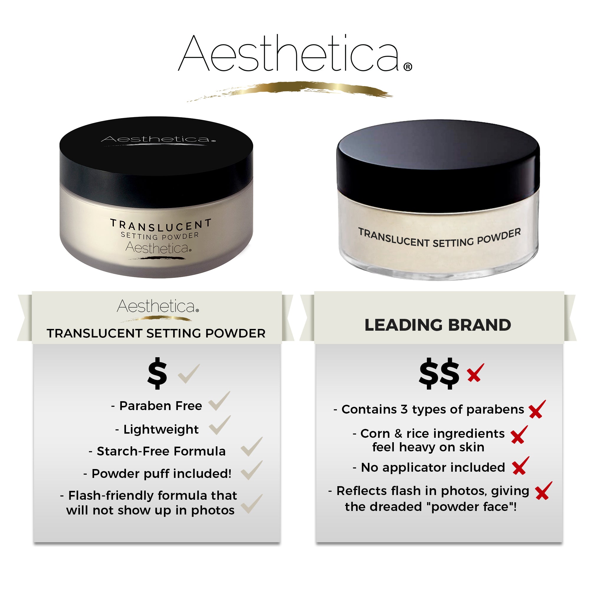 Aesthetica Loose Setting Powder (Translucent) | aesthetica.me