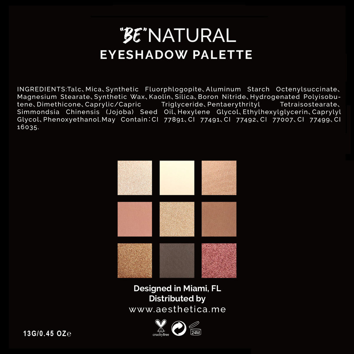 Aesthetica "BE" Eyeshadow Palette